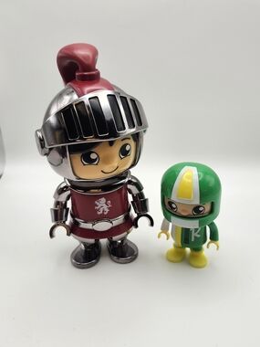 Ryan's World figuresBonkers Toys, 6-inch Silver Knight, 3-Inch Racer Figure